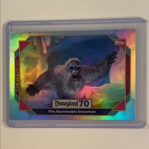 Topps Disneyland 70 The Abominable Snowman Collectible Trading Card - White